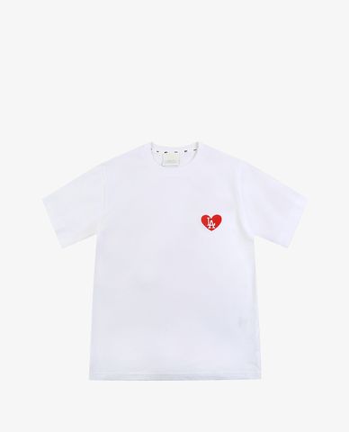  MLB - Áo thun lồng ghép họa tiết trái tim Heart New York 