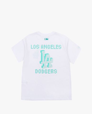  MLB - Áo thun cổ tròn ngắn tay PLAY Back Pixel Logo 