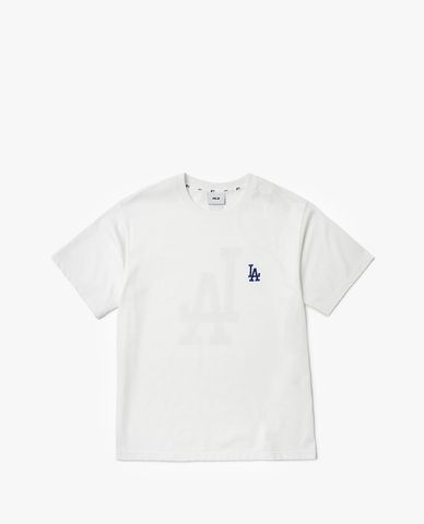  MLB - Áo thun phom suông ngắn tay Check Back Big Logo 