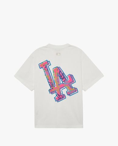  MLB - Áo thun unisex cổ tròn tay ngắn hiện đại 