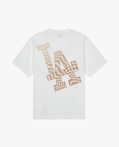  MLB - Áo thun unisex cổ tròn tay ngắn Checkerboard Big Lux 