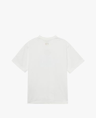  MLB - Áo thun unisex cổ tròn tay ngắn phom suông thời trang 