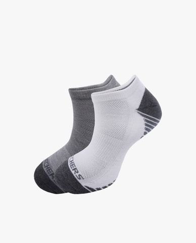  SKECHERS - Set 2 đôi vớ nam cổ thấp thanh lịch 