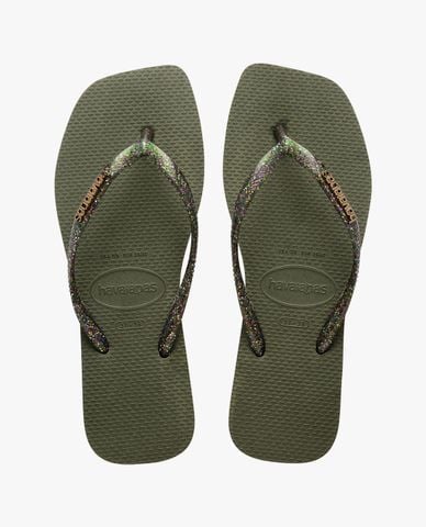  HAVAIANAS - Dép kẹp nữ Slim Square Logo Metallic 