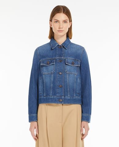  WEEKEND MAX MARA - Áo khoác denim nữ phom croptop Caduca 