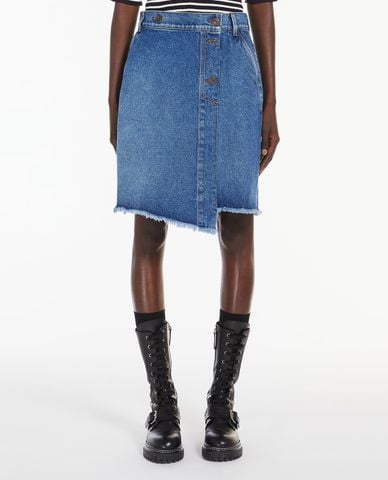  WEEKEND MAX MARA- Chân váy denim mini phom chữ A Stadio 