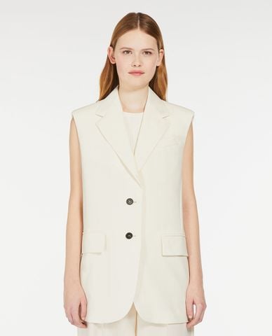  WEEKEND MAX MARA - Áo khoác gilet cổ V phối nút Donna 