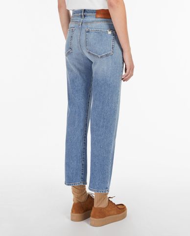  WEEKEND MAX MARA - Quần jeans nữ denim wash bạc thời trang Koala 