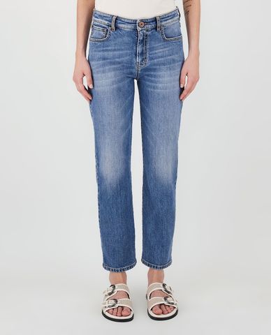  WEEKEND MAX MARA - Quần jeans nữ denim phom suông thời trang 