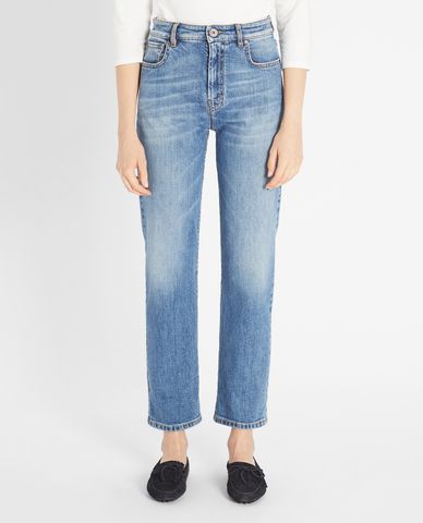  WEEKEND MAX MARA - Quần jeans nữ phom suông hiện đại 