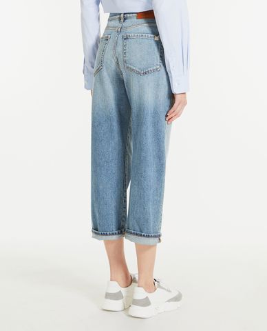  WEEKEND MAX MARA - Quần jeans nữ phom suông lửng Rafia 