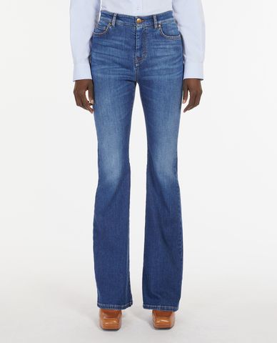  WEEKEND MAX MARA - Quần jeans nữ denim ống loe thời thượng Epoche 
