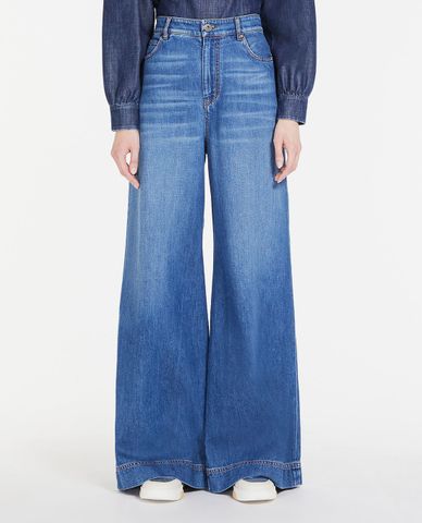  WEEKEND MAX MARA - Quần jeans nữ ống rộng Vega 