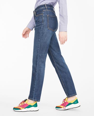  WEEKEND MAX MARA - Quần jeans nữ ống đứng phom suông hiện đại 