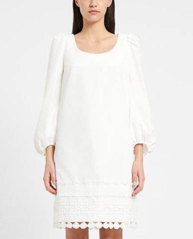  WEEKEND MAX MARA - Đầm mini cổ vuông tay dài Cotton Faille 