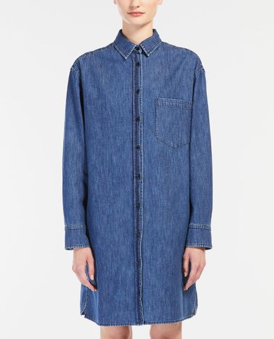 WEEKEND MAX MARA - Đầm sơ mi mini denim tay dài Fatto 