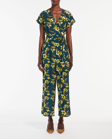  WEEKEND MAX MARA - Jumpsuits nữ tay ngắn phối thắt lưng Dollaro 