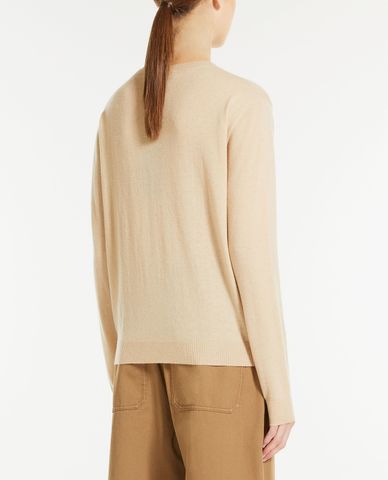  WEEKEND MAX MARA - Áo dệt kim nữ cổ tròn tay dài Wool And Cashmere 