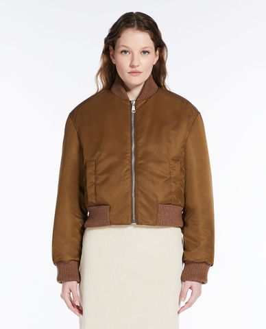  WEEKEND MAX MARA - Áo khoác bomer nữ tay dài Cloruro 