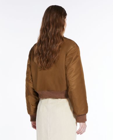  WEEKEND MAX MARA - Áo khoác bomer nữ tay dài Cloruro 