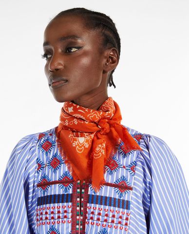  WEEKEND MAX MARA - Khăn choàng nữ in họa tiết Bandana 