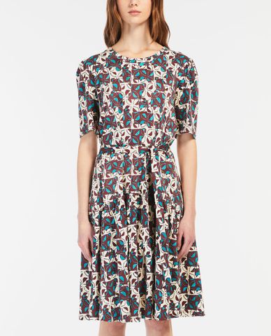  WEEKEND MAX MARA - Đầm midi phom suông xếp li Fedora 