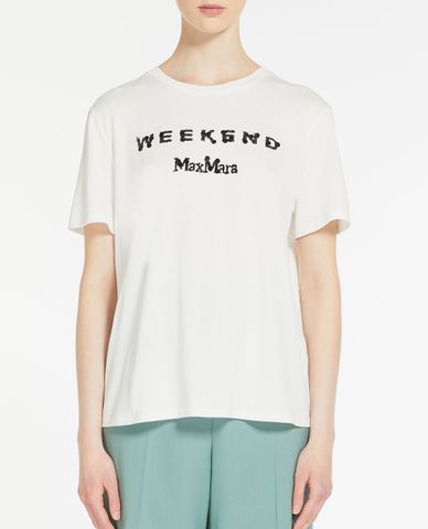  WEEKEND MAX MARA - Áo thun nữ cổ tròn tay ngắn Talento 