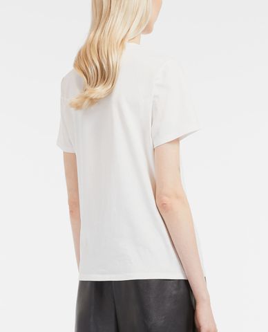  WEEKEND MAX MARA - Áo thun nữ cổ tròn tay ngắn Cacao 