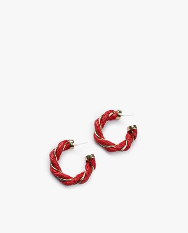  CECI - Khuyên tai nữ khoen tròn dạng hở xoắn dây độc đáo 