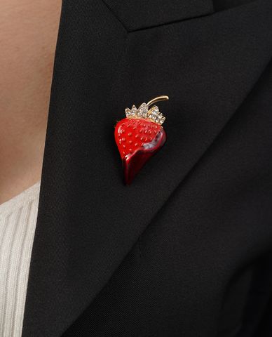  CECI - Ghim cài áo nữ hình quả dâu tây xinh xắn 