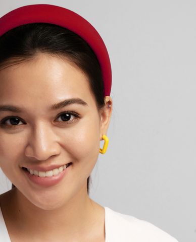  CECI - Băng đô cài tóc nữ bản dày bọc vải thời trang 