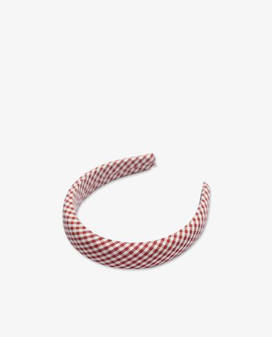  CECI - Băng đô cài tóc nữ bọc vải sọc caro trẻ trung 