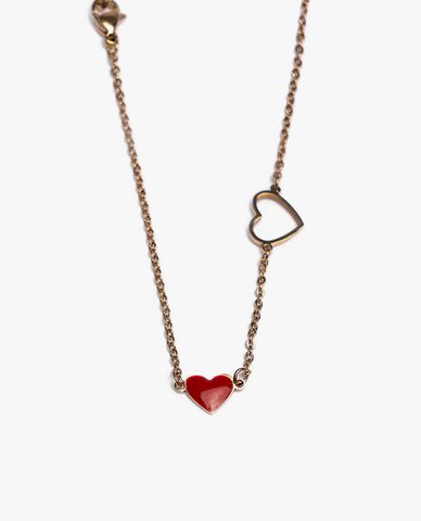  CECI - Vòng đeo chân nữ chuỗi xích nhỏ phối mặt trái tim xinh xắn 