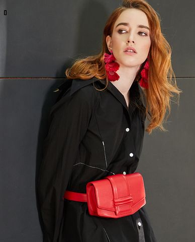  PEDRO - Túi đeo vai 2 trong 1 Red Pink 