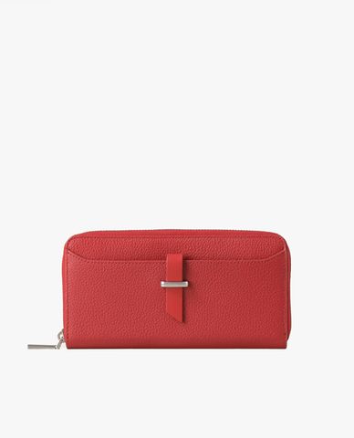  PEDRO - Ví nữ phom dài Embossed Leather Zipper 