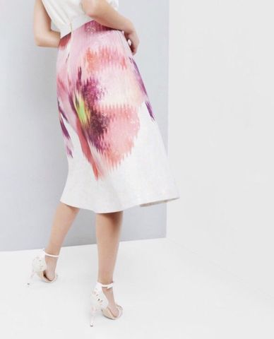  TED BAKER - Chân váy midi xòe họa tiết Jacquard Lanlee 