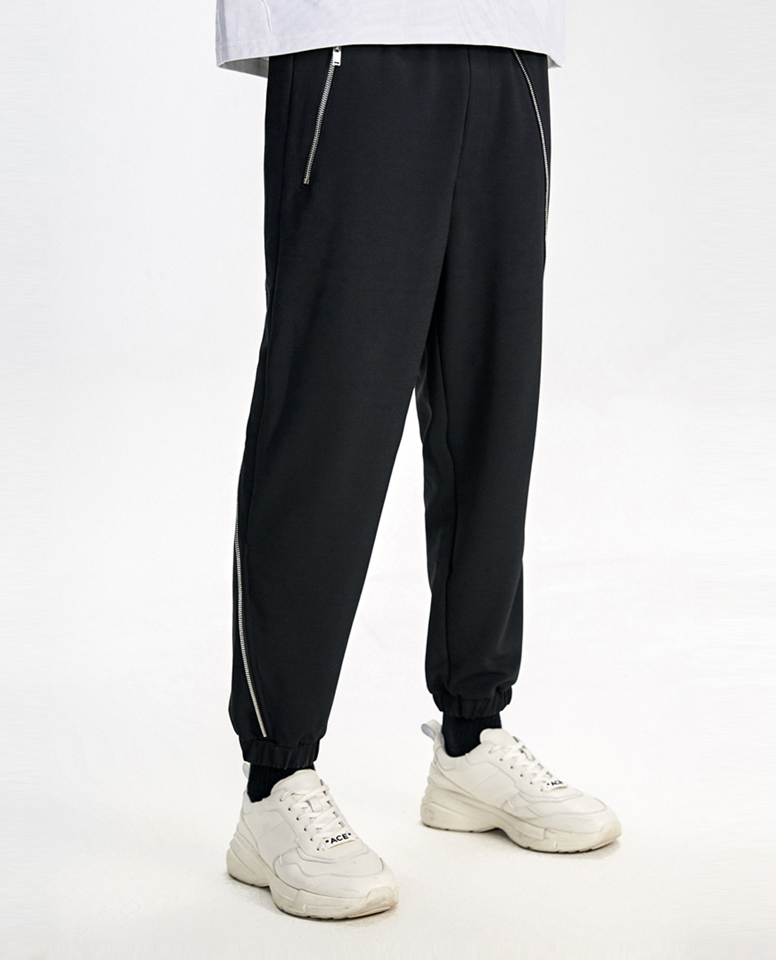 TRENDIANO - Quần jogger nam lưng thun túi khóa zip