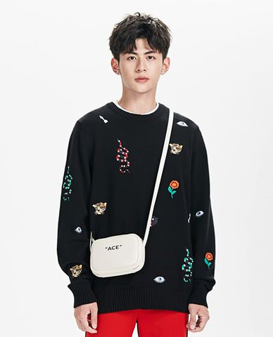  TRENDIANO - Áo sweater nam Animal Embroidere 