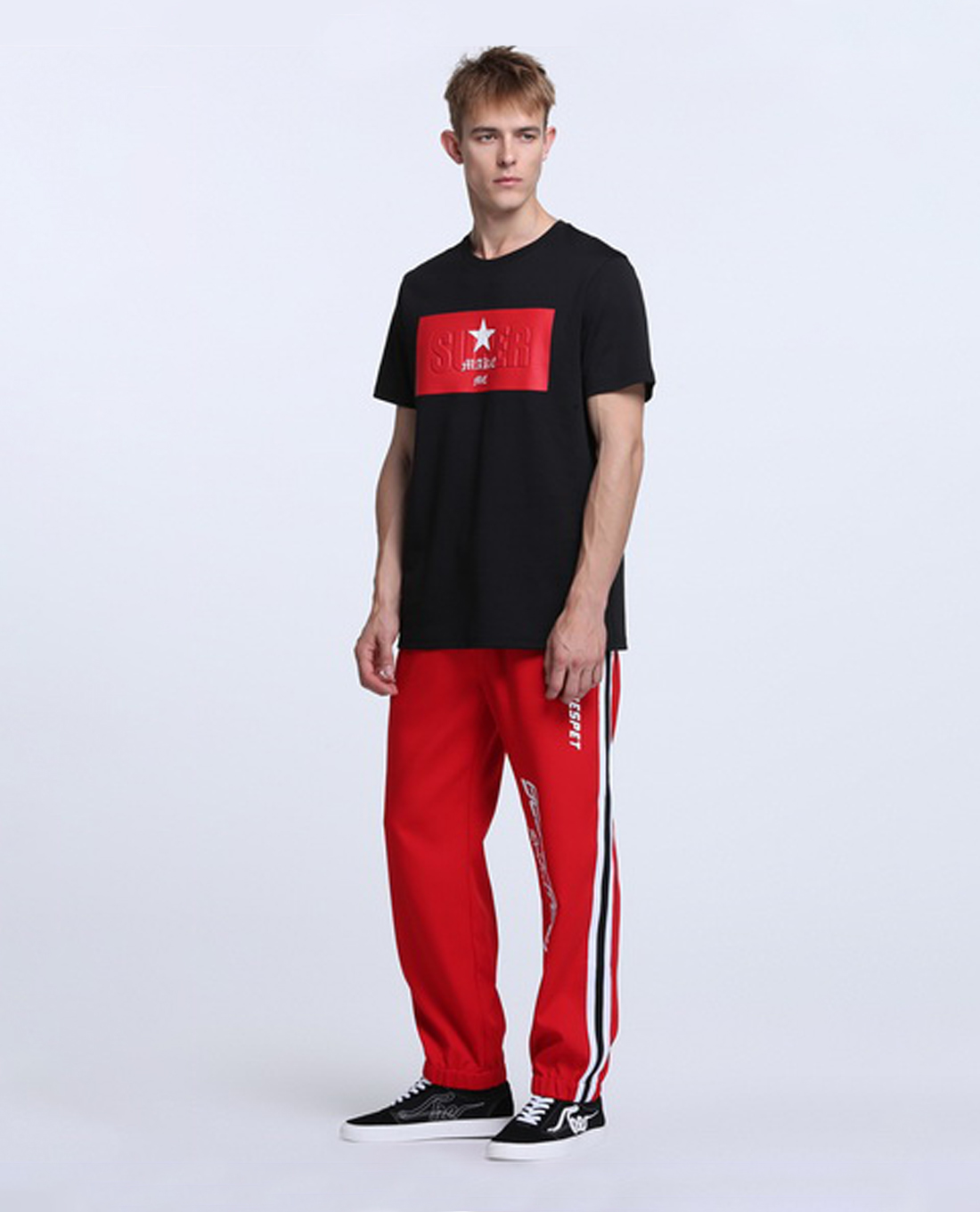 TRENDIANO - Áo thun nam cổ tròn tay ngắn in hình mặt trước