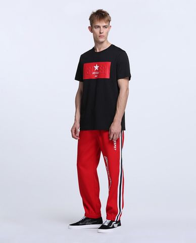  TRENDIANO - Áo thun nam cổ tròn tay ngắn in hình mặt trước 