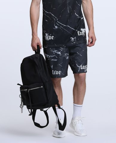  TRENDIANO - Quần shorts nam lưng thun cut laser in chữ 