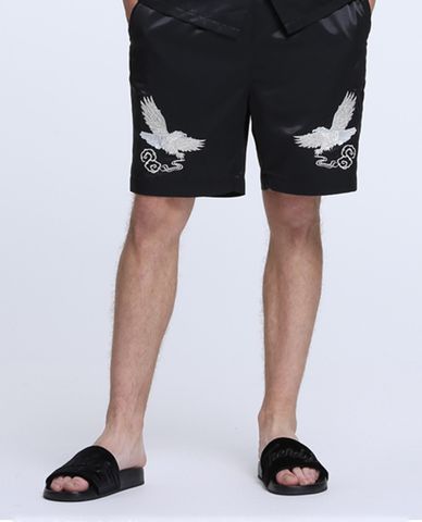  TRENDIANO - Quần short nam ống suông thêu hình đại bàng 