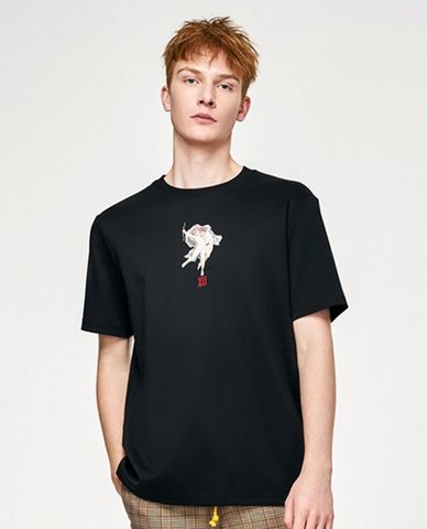  TRENDIANO - Áo thun nam cổ tròn họa tiết thiên thần XII 