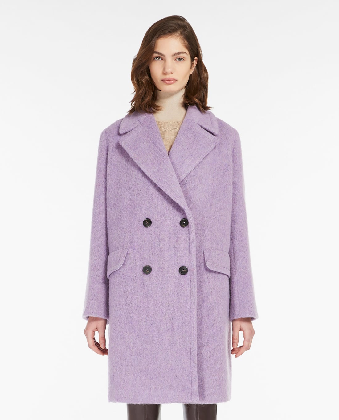 WEEKEND MAX MARA - Áo khoác hai hàng nút nữ dáng dài Hello