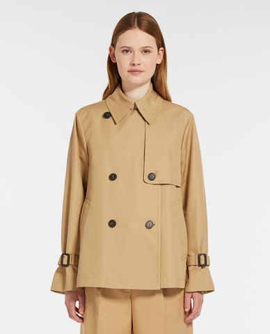  WEEKEND MAX MARA - Áo khoác hai hàng nút cổ bẻ tay dài cách điệu Biglia 