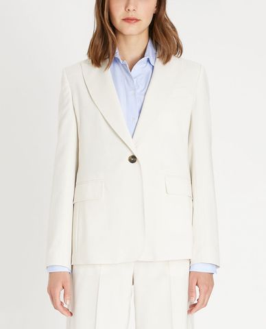  WEEKEND MAX MARA - Áo blazer nữ một nút thanh lịch Woollen Cloth 