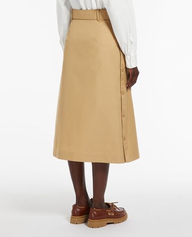  WEEKEND MAX MARA - Chân váy phom suông midi phối thắt lưng Nebbia 