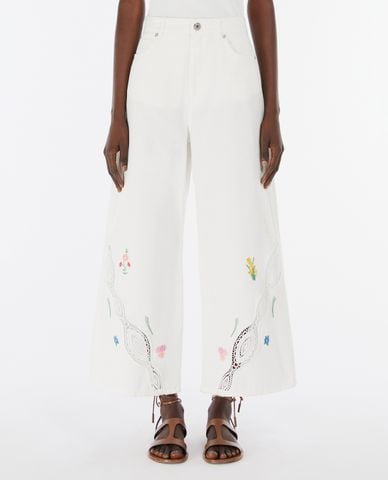  WEEKEND MAX MARA - Quần nữ ống rộng lưng thun Lord 