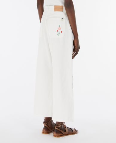  WEEKEND MAX MARA - Quần nữ ống rộng lưng thun Lord 