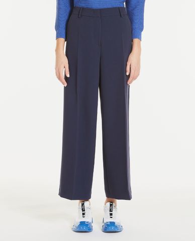  WEEKEND MAX MARA - Quần tây nữ ống rộng xếp li thanh lịch Lazzaro 